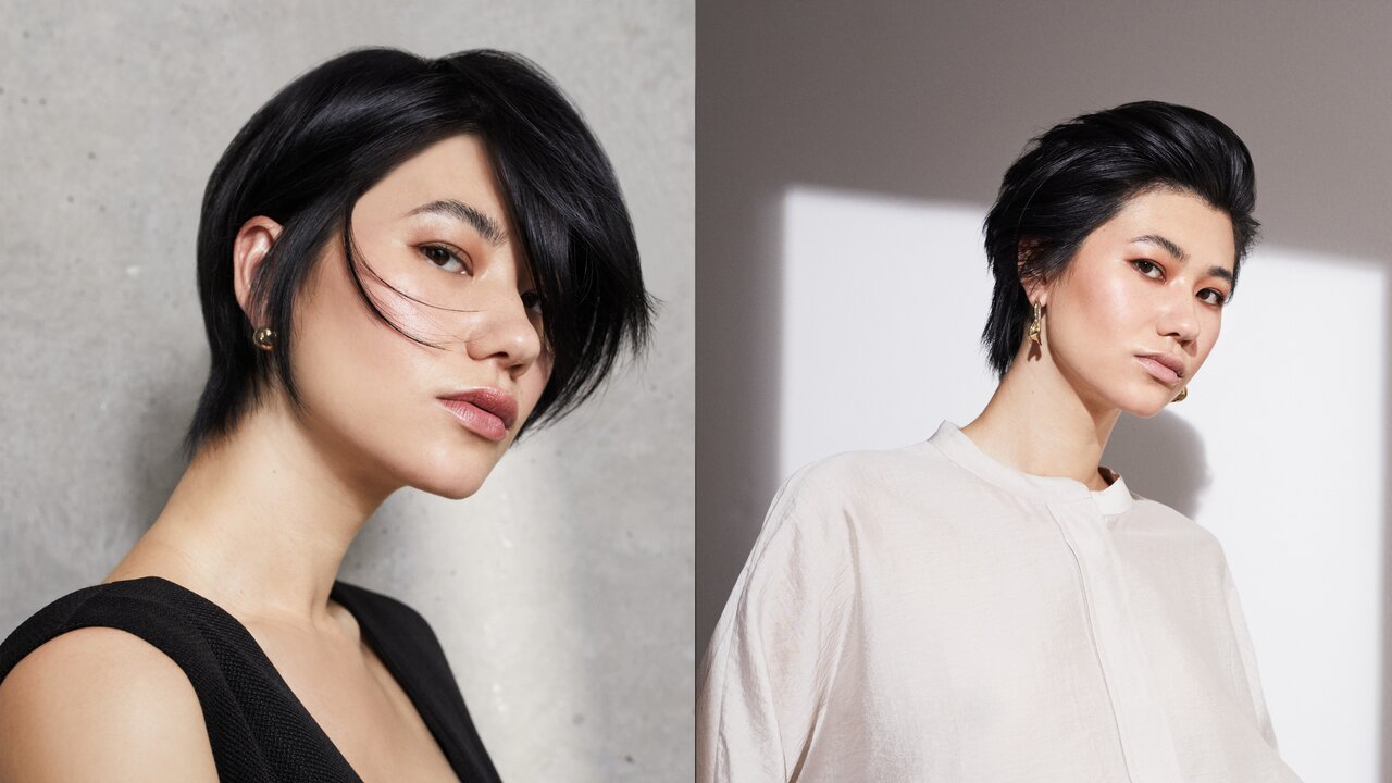 Glattes Haar glänzt 2023 mit einem Short Bob Frisuren glattes Haar 2023