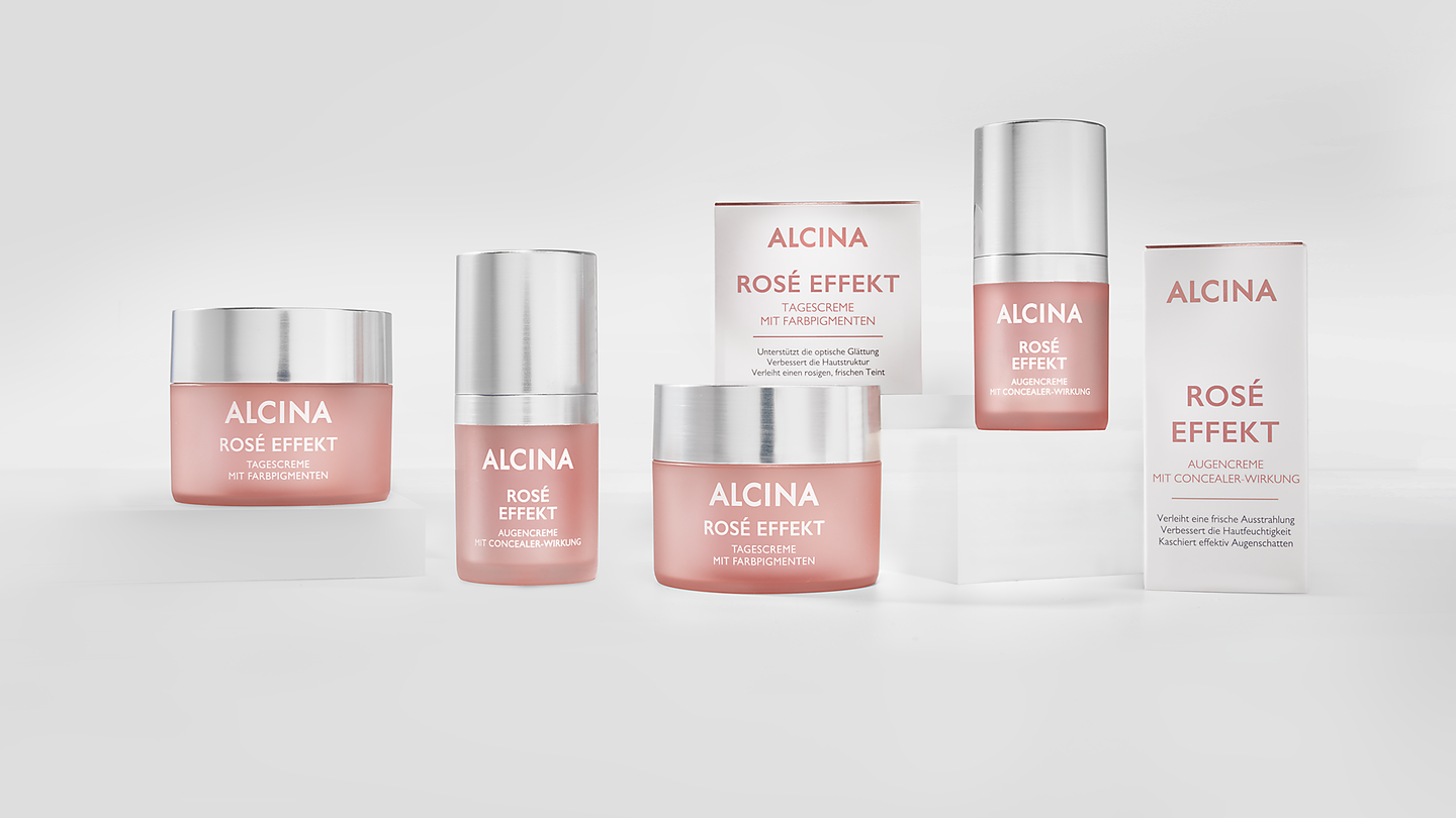 Rosé-Effekt Gesichtspflege | Strahlender Teint | Alcina.com