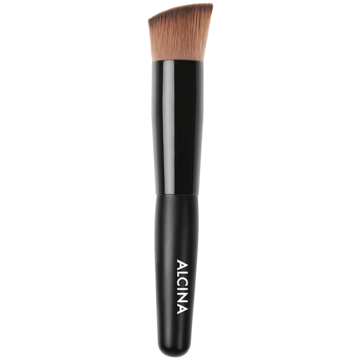 ALCINA Foundation Pinsel mit dem angeschrägten Pinselkopf für flüssige, leicht cremige Foundation geeignet