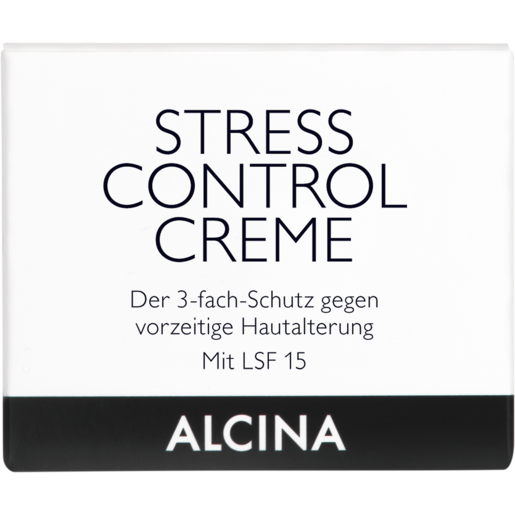 Faltverpackung ALCINA Stress Control Creme schützt vor freien Radikalen in der Größe 50ml