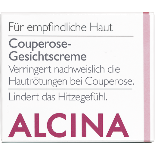 Faltverpackung ALCINA Couperose Gesichtscreme bei Hautrötungen und Hitzegefühl