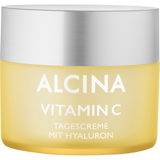 Tiegel ALCINA Vitamin C Tagescreme gegen frühzeitige Hautalterung in der Größe 50ml