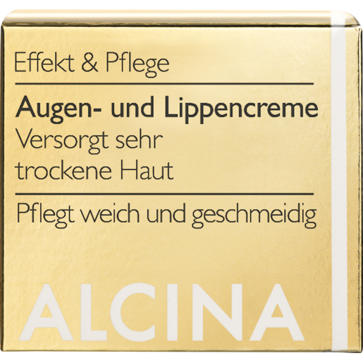 Faltverpackung ALCINA Augen- und Lippencreme für extrem trockene Haut bei Augen und Lippen in der Größe 15ml