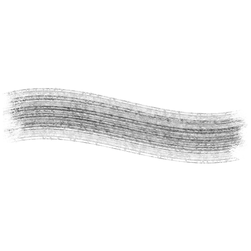 Abrieb ALCINA Amazing Lash Mascara für verlängerte Wimpern in black auf weißem Hintergrund