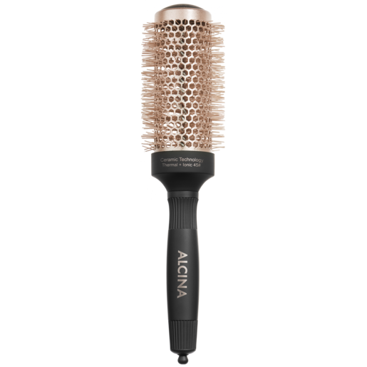 Produktabbildung Rundbürste ALCINA IT’S NEVER TOO LATE ROUND BRUSH Umfang 45 mm mit schwarzen Griff und kupfer-farbenen Bürstenkopf