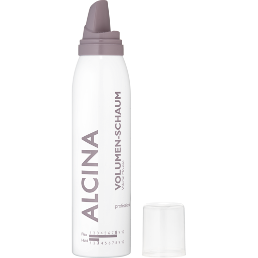 Produktabbildung Flasche geöffnet ALCINA Volumen-Schaum Aerosol in der Größe 150 ml