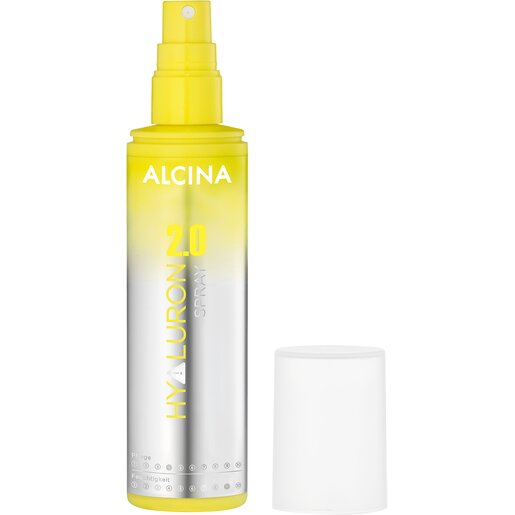 Produktabbildung Sprühflasche mit geöffnetem Deckel ALCINA Hyaluron 2.0 Spray in der Größe 125 ml