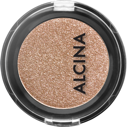 ALCINA intensiver Lidschatten mit metallischen Farbpigmenten in der Farbe cosmic cookie - eine goldbraune Farbnuance