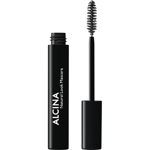 Bürste und Tube ALCINA Natural Look Mascara in der Farbe black