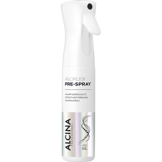 Produktabbildung Nachfüllflasche mit Zerstäuber ALCINA A\CPLEX Pre-Spray Refill zur Vorbehandlung vor chemischen Dienstleistungen im Salon in der Größe 300 ml 