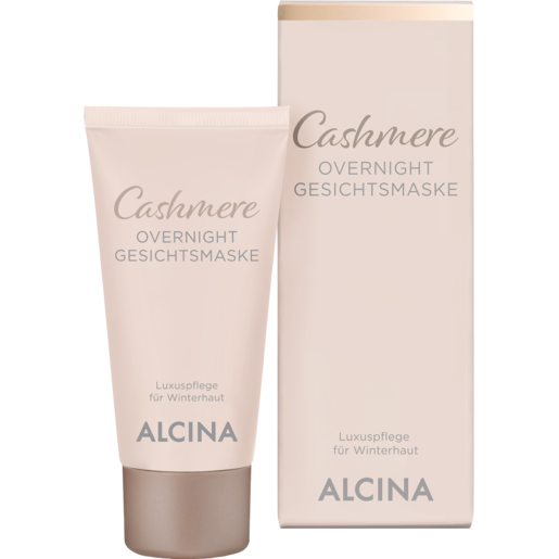 Produktabbildung Gruppe Tube und Faltschachtel ALCINA Cashmere Overnight Gesichtsmaske