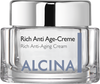 Tiegel ALCINA Rich Anti Age-Creme füllt kleine Fältchen auf