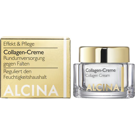 ALCINA Collagen-Creme Tiegel und Faltschachtel ALCINA Collagen-Creme für Linien und Fältchen