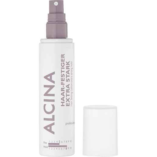 offene Sprühflasche ALCINA Haar-Festiger extra stark für jede Frisur in der Größe 125ml
