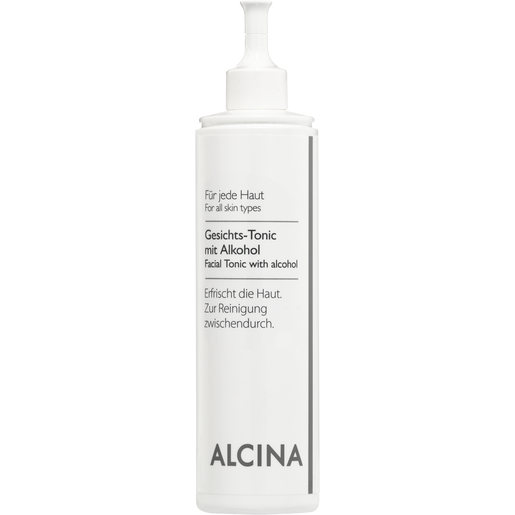 weiße Applikatorflasche ALCINA Gesichts-Tonic mit Alkohol, Inhalt 200 ml