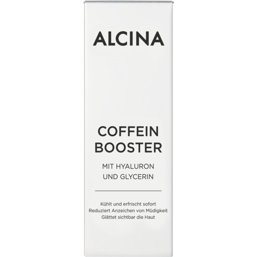 Produktabbildung Faltschachtel ALCINA Coffein Booster für eine frische, weniger müde aussehende Haut in der Größe 15 ml