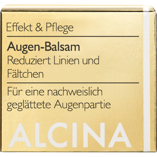 Produktabbildung Faltschachtel ALCINA Augen-Balsam in der Größe 15 ml für eine nachweislich geglättete Augenpartie