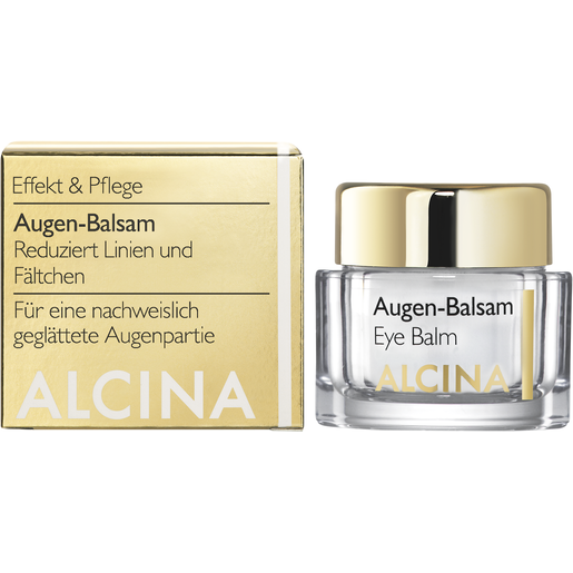 Produktabbildung Gruppe Tiegel und Faltschachtel ALCINA Augen-Balsam für eine nachweislich geglättete Augenpartie