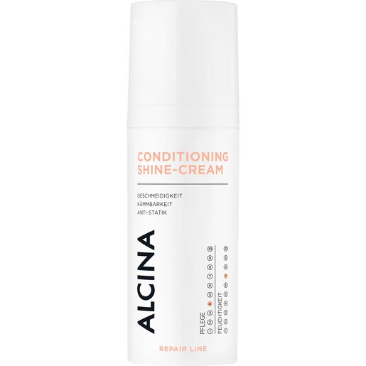 Produktabbildung Pumpspender ALCINA Conditioning Shine Cream Leave-In für trockenes und strapaziertes Haar Inhalt 50 ml