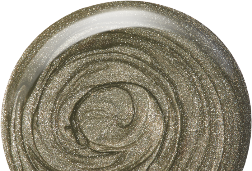 Ein runder Klecks in Nahaufnahme vom ALCINA Nagellack Metallic Moon als Trendfarbe im Herbst und Winter 2025 2026