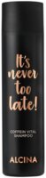 Produktabbildung schwarze Flasche ALCINA It's never too late Shampoo mit Inhalt 250 Milliliter