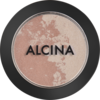ALCINA Eye Shadow Cream Twist mit marmoriertem Farbverlauf aus zwei schimmernden Crème-Nuancen in runder schwarzer Kompaktdose für vielseitige Augen-Make-up-Effekte.