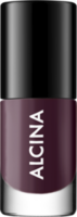 ALCINA Nail Color in Modern Mauve, eleganter Nagellack in einem dunklen Mauve-Ton im kompakten Glasflakon mit schwarzer Kappe für ein stilvolles Nageldesign.