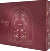 Weinroter Alcina Beauty Gala Adventskalender mit goldenen Tür- und Beauty-Illustrationen sowie dem Schriftzug „Beauty Gala – Where classics shine“.