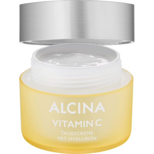 ALCINA Vitamin C Tagescreme offener Tiegel ALCINA Vitamin C Tagescreme gegen frühzeitige Hautalterung in der Größe 50ml
