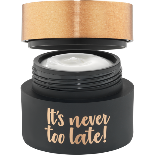 ALCINA It’s never too late Anti-Falten-Gesichtscreme offener Tiegel ALCINA It’s never too late Anti-Falten-Gesichtscreme schützt vor weiterer Hautalterung